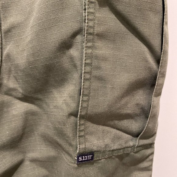 5.11 Tactical Series Mens Large Long 38x31 Cargo Utility Pants 74003 Army Green - Picture 7 of 10